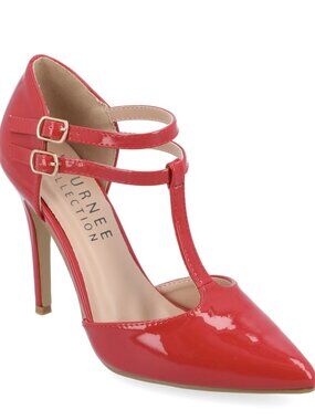 Journee Womens Tru Pointed Toe High Stiletto Pumps Red 10 NWB